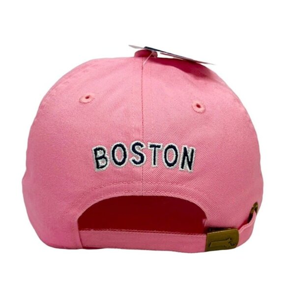 Boston massachusetts pink baseball cap hat for women 100% cotton, adjustable siz - Picture 4 of 5